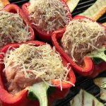 Gegrilde Provençaalse rode paprika