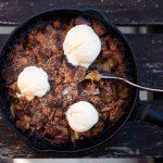 Appelcrumble met bacon bourbon