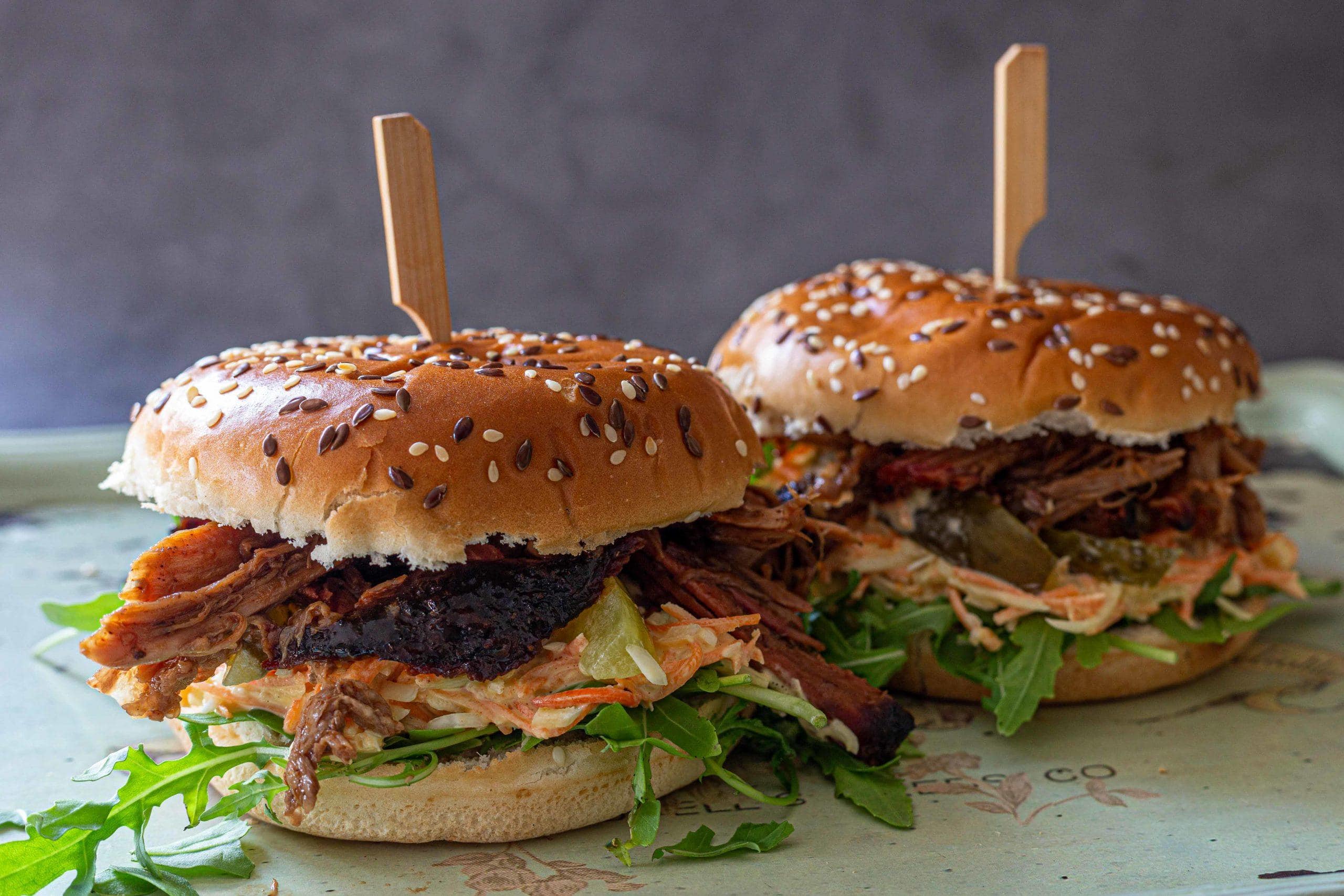 Whisky Pulled Pork broodjes