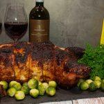 Thanksgiving babykalkoen gevuld met kip