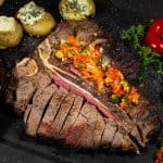 Cavemanstyle porterhousesteak