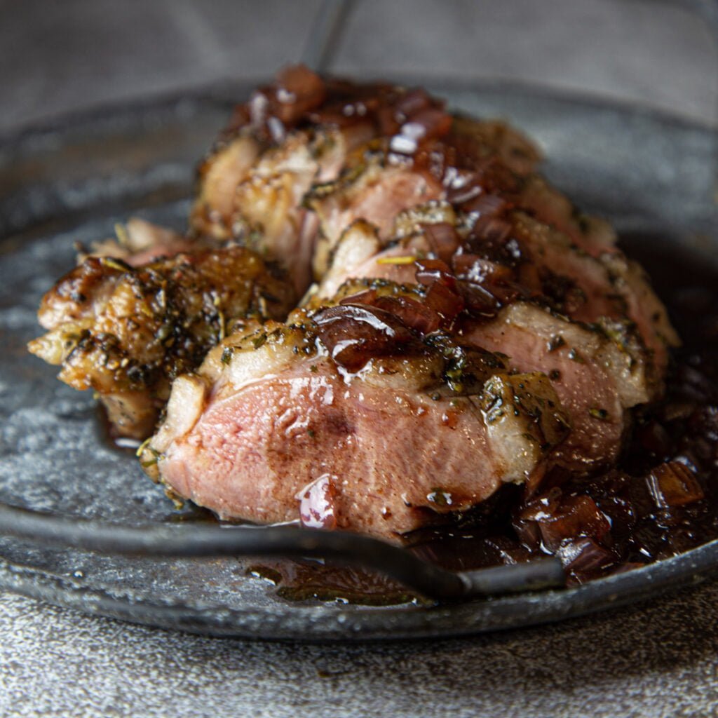 eendenborst met portosaus