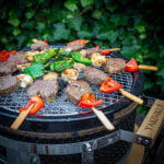 koreaanse runderspiesjes op de shichirin