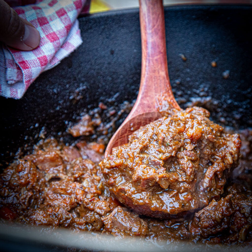 wild zwijn stoofpot barbecue