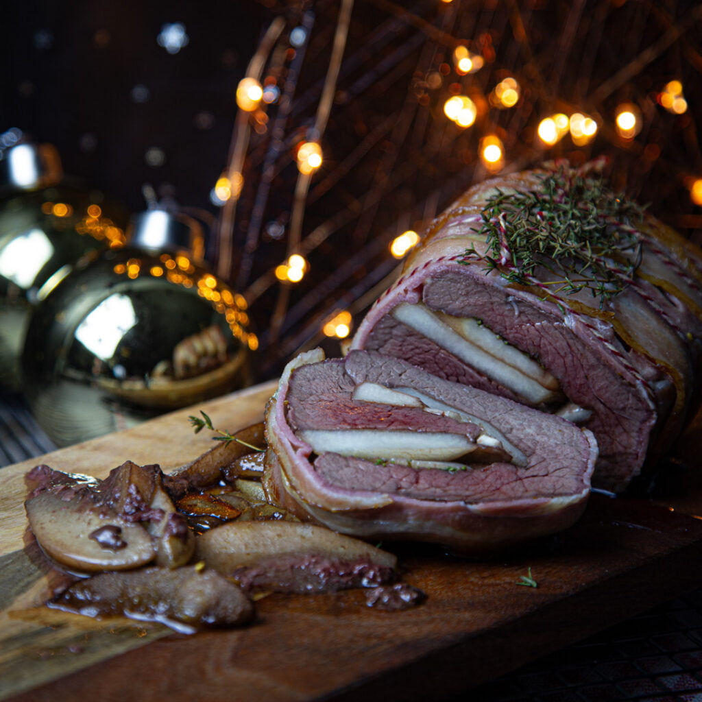 reebout met rode wijn peer barbecue