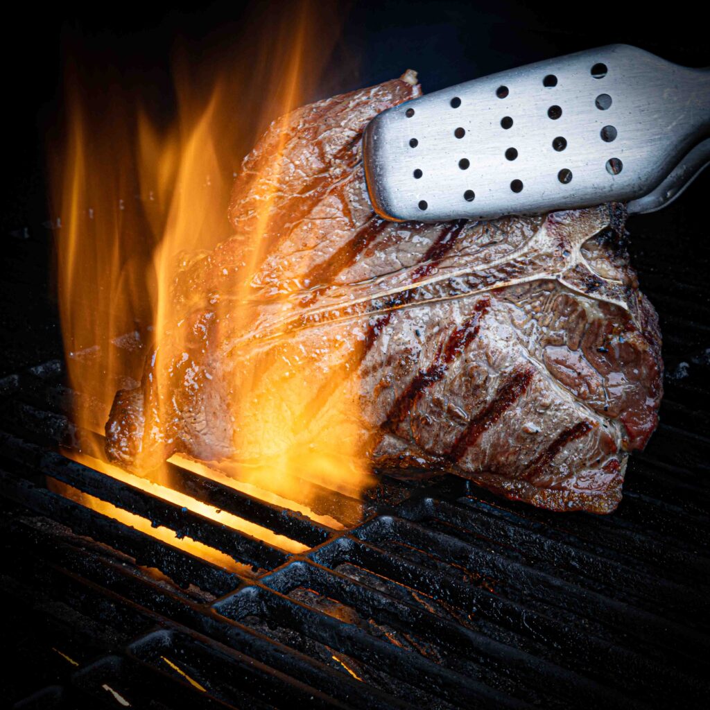 Porterhousesteak asperges