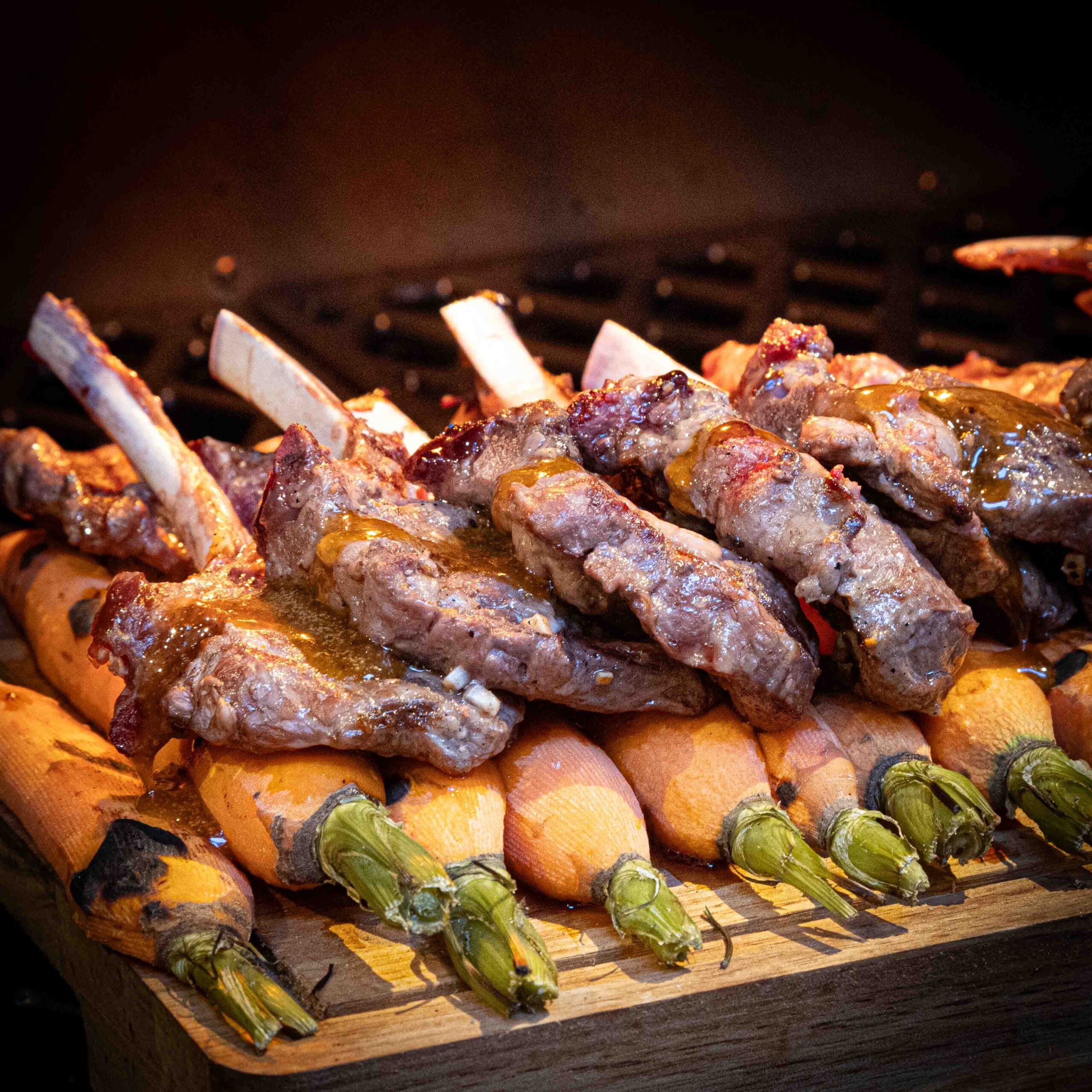 Lamscarré met maplesiroop