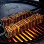 Tortilla kebabs op spies