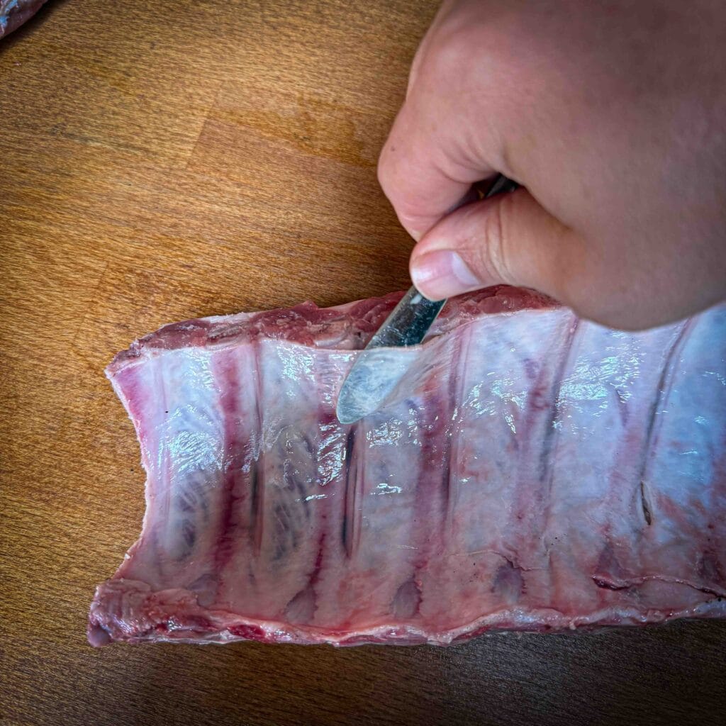 sparerib ontvliezen