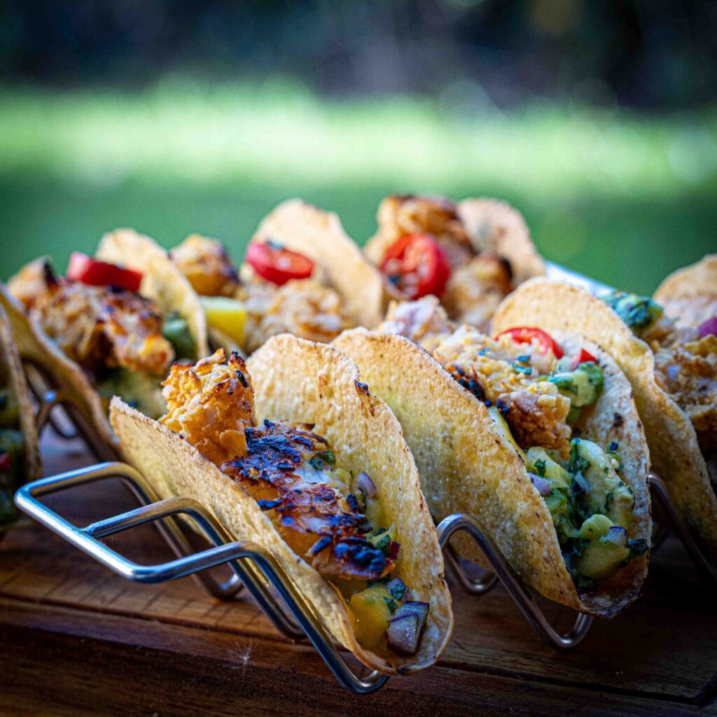 Krokante kiptaco's