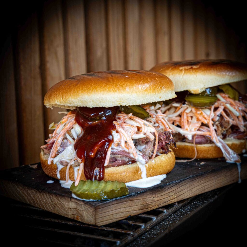 classic pulled pork burger